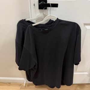 Uniqlo Pack Of 2 AlRism Cotton Oversized T-Shirt | Half-Sleeve Men Size 2XL